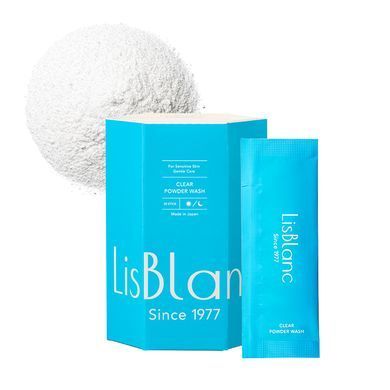 Axxzia LisBlanc Clear Powder Wash - упаковка, саше та текстура пудри